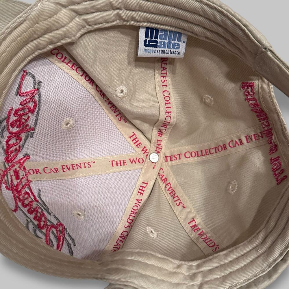 Barrett-Jackson Beige Embroidered Baseball Cap – Adjustable Hat - Picture 5 of 5